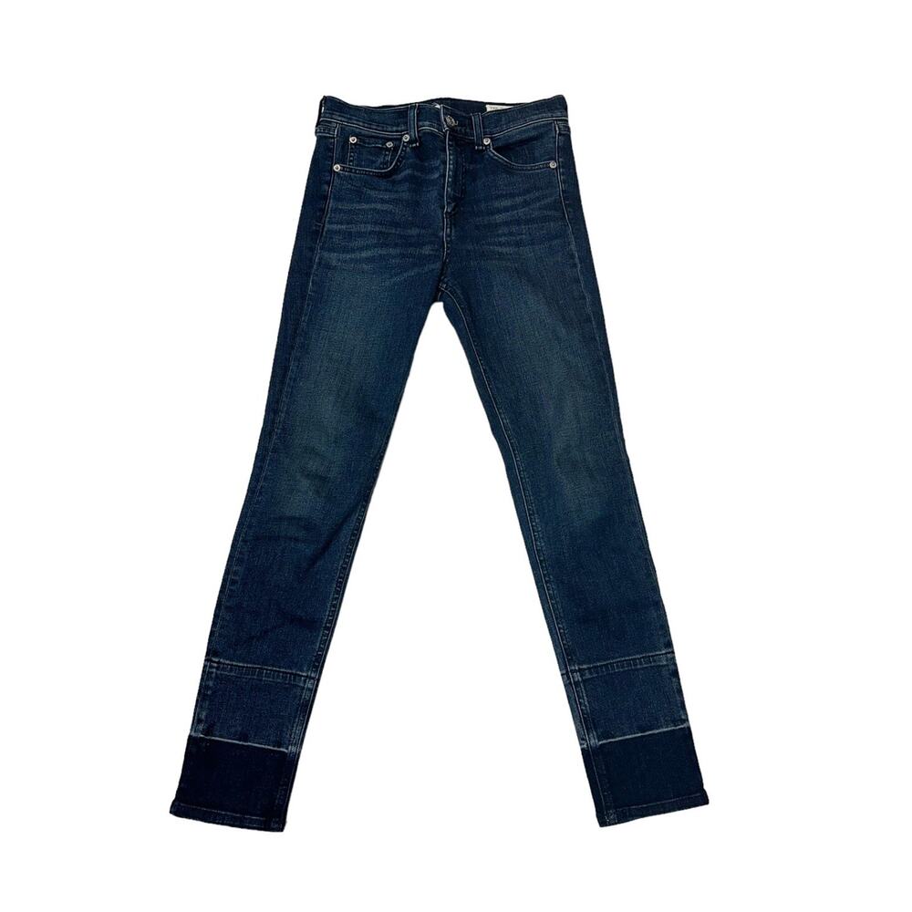 Rag & Bone High-Rise Ankle Skinny Dark Wash Jeans Women’s Size 25 (26x25)